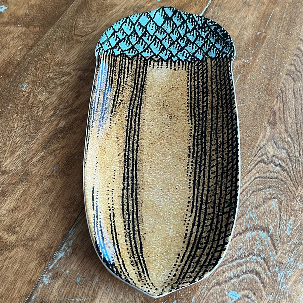 John Derian for target NWT acorn platter 15” x 7”